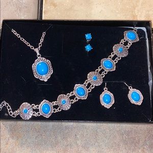 Turquoise jewelry set